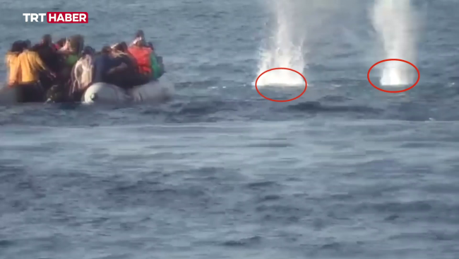 Yunan askerlerinin düzensiz göçmenleri 'ölüme itmesi' kamerada